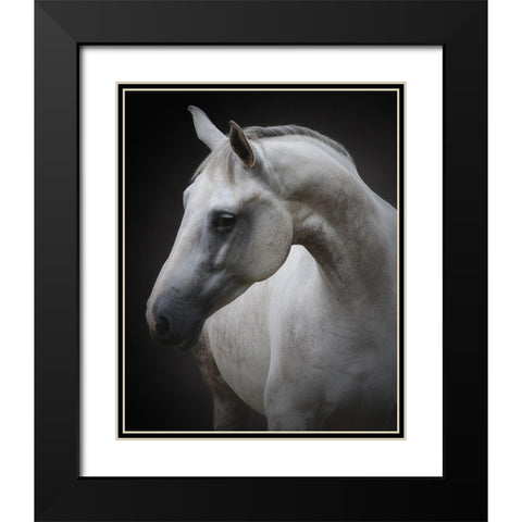 Maggie Black Modern Wood Framed Art Print with Double Matting by Avivi, Avishai