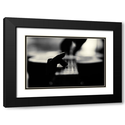 Self Portrait Black Modern Wood Framed Art Print with Double Matting by Garci, Xavier