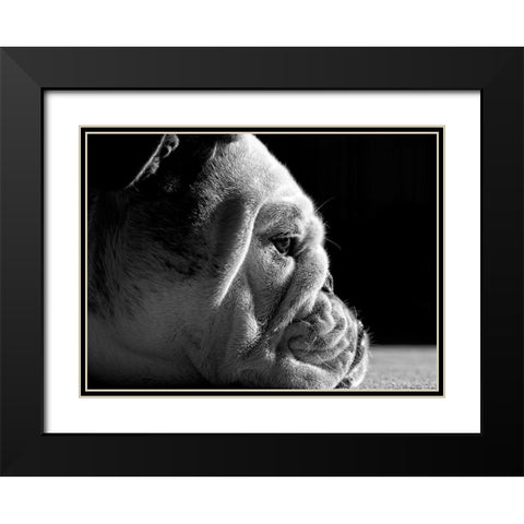 Between The Folds Black Modern Wood Framed Art Print with Double Matting by Melnotte, Mike