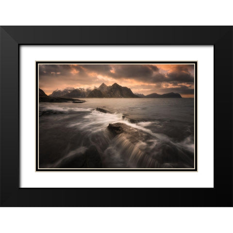 Untitled Black Modern Wood Framed Art Print with Double Matting by Martin Castan, David