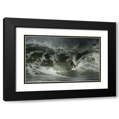Seeking Some Shade... Black Modern Wood Framed Art Print with Double Matting by Verbiest, Eric