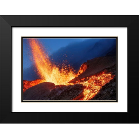 Hot Landscape Black Modern Wood Framed Art Print with Double Matting by Gabriel, Barathieu