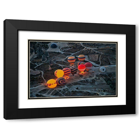 Flight Preparation Black Modern Wood Framed Art Print with Double Matting by Yorgancilar, Ayse
