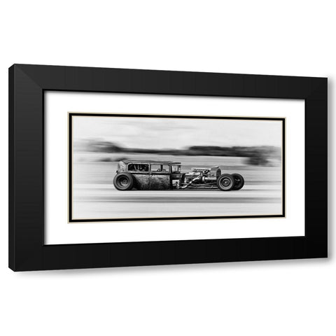 Lowrider Black Modern Wood Framed Art Print with Double Matting by Londal, Leif