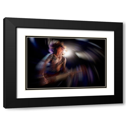 Untitled Black Modern Wood Framed Art Print with Double Matting by Nakamatsu, Kenji