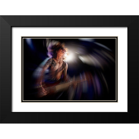 Untitled Black Modern Wood Framed Art Print with Double Matting by Nakamatsu, Kenji