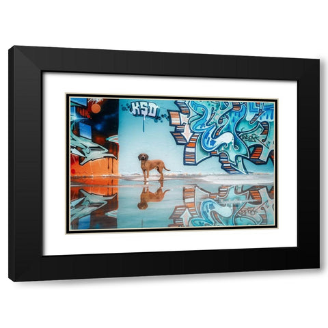 To Understand Blue You Must First Understand Yellow And Orangea?Â (Vincent Van Gogh) Black Modern Wood Framed Art Print with Double Matting by Willers, Heike