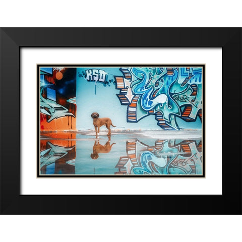 To Understand Blue You Must First Understand Yellow And Orangea?Â (Vincent Van Gogh) Black Modern Wood Framed Art Print with Double Matting by Willers, Heike