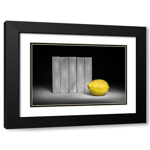 The Wall Black Modern Wood Framed Art Print with Double Matting by Verot, Christophe