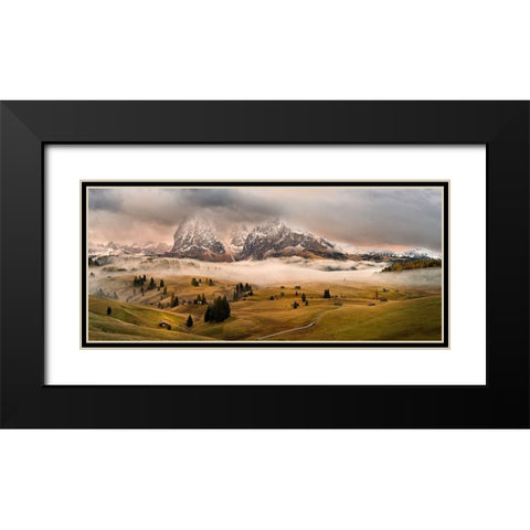 Dolomites Myths Black Modern Wood Framed Art Print with Double Matting by Kuric Ep, Marian