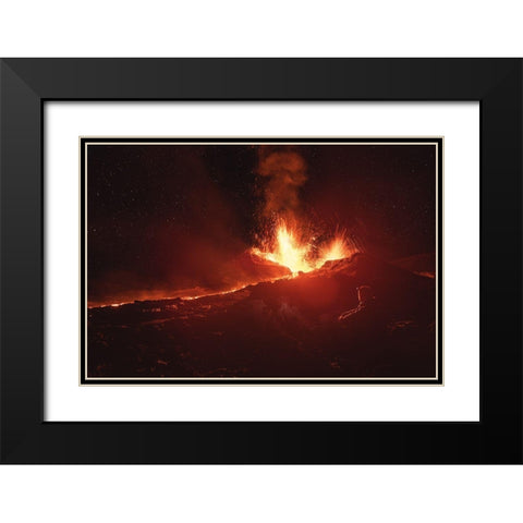 Contemplation Black Modern Wood Framed Art Print with Double Matting by Gabriel, Barathieu