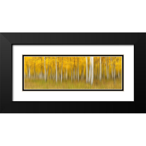 Autumn Dream Black Modern Wood Framed Art Print with Double Matting by Xu, Mei