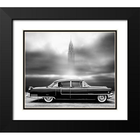 A Crack In The World Black Modern Wood Framed Art Print with Double Matting by Butterworth, Larry
