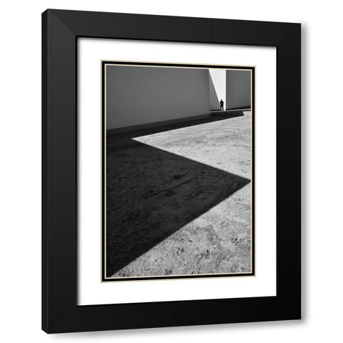 My Life Is A Zig Zag II Black Modern Wood Framed Art Print with Double Matting by Joseph, Florentinus