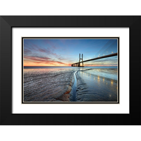 Follow Your Way Black Modern Wood Framed Art Print with Double Matting by Roxo, Alvaro