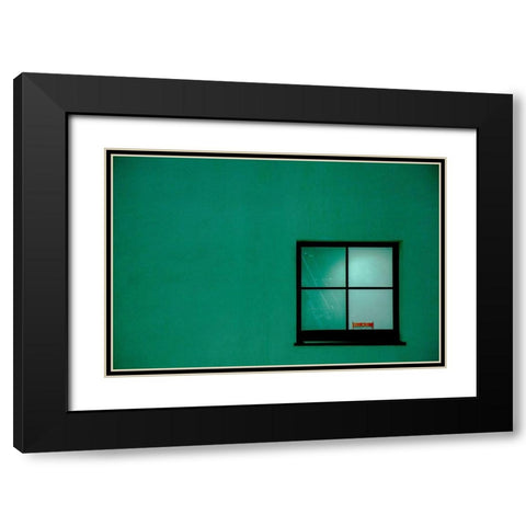 Untitled Black Modern Wood Framed Art Print with Double Matting by Schuster, Inge