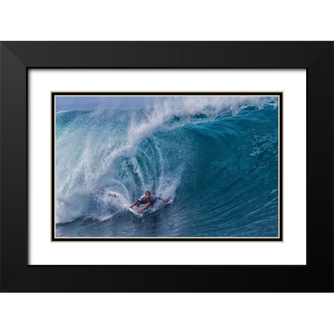Out Of A Water Tunnel Black Modern Wood Framed Art Print with Double Matting by Chang, Cheng