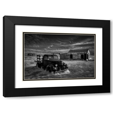 No More Gold... Black Modern Wood Framed Art Print with Double Matting by Darby, Rob
