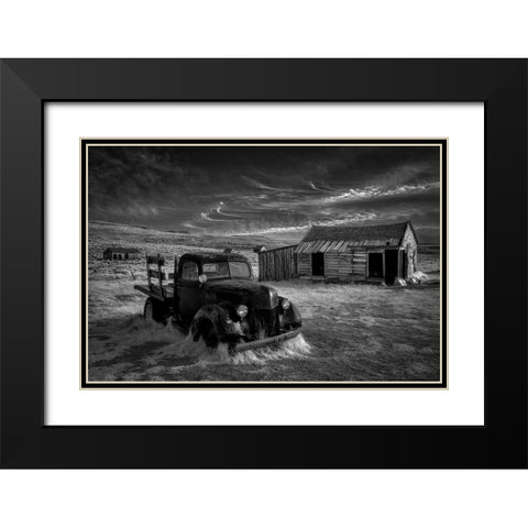 No More Gold... Black Modern Wood Framed Art Print with Double Matting by Darby, Rob