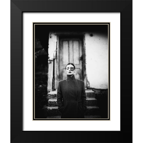 Untitled Black Modern Wood Framed Art Print with Double Matting by Jovanovic, Koki