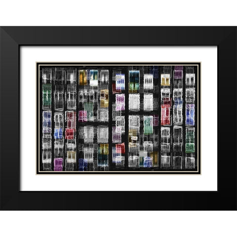 Amsterdam 31 Black Modern Wood Framed Art Print with Double Matting by Shrayer, Igor