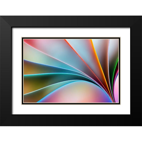 Colors Black Modern Wood Framed Art Print with Double Matting by Alrasheed Alzain, Mazin