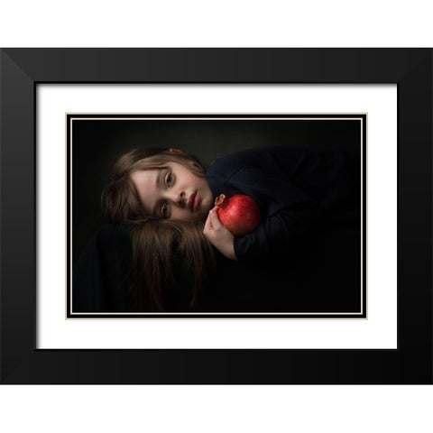 Rozmina Black Modern Wood Framed Art Print with Double Matting by Sedaghat, Parisa