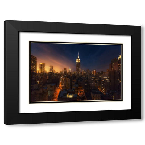 Untitled Black Modern Wood Framed Art Print with Double Matting by Martin Castan, David