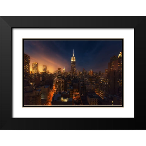 Untitled Black Modern Wood Framed Art Print with Double Matting by Martin Castan, David
