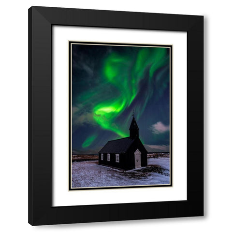 Untitled Black Modern Wood Framed Art Print with Double Matting by Martin Castan, David