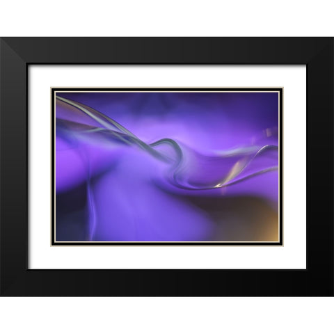 Shapes Of Purple Black Modern Wood Framed Art Print with Double Matting by Westum, Heidi