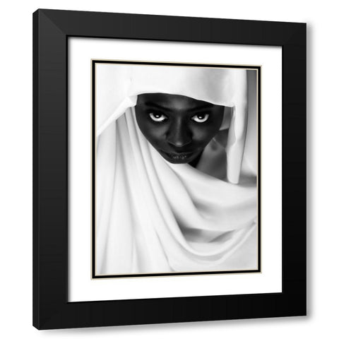 Colored Black Modern Wood Framed Art Print with Double Matting by Durand-Moldawan, Clovis