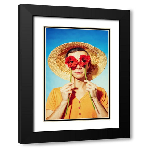 Psychoanalysis Black Modern Wood Framed Art Print with Double Matting by Smirnov, Sergei