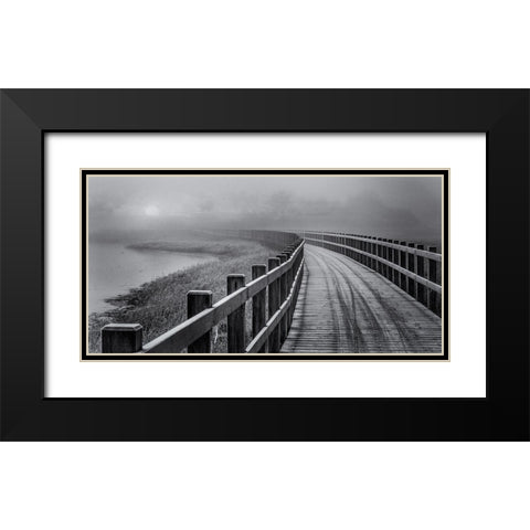 The Path To Something Better. Black Modern Wood Framed Art Print with Double Matting by Londal, Leif