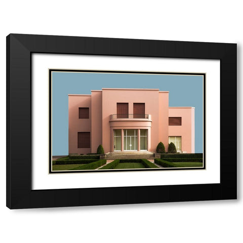 Untitled Black Modern Wood Framed Art Print with Double Matting by Schuster, Inge