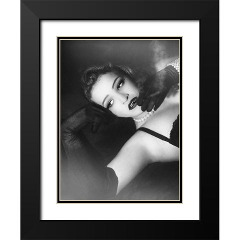 The Fabulous 40S Black Modern Wood Framed Art Print with Double Matting by Schmitt, Monika