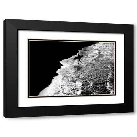 Sconfitto. Black Modern Wood Framed Art Print with Double Matting by Della Latta, Massimo