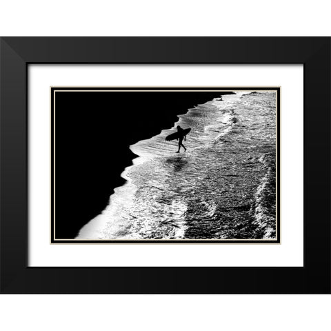 Sconfitto. Black Modern Wood Framed Art Print with Double Matting by Della Latta, Massimo