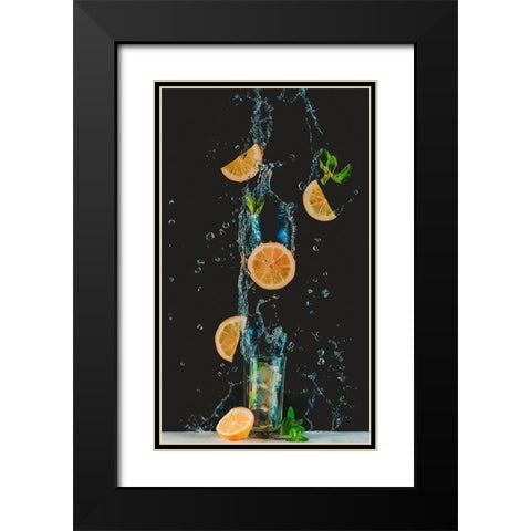 Colors Of Summer Black Modern Wood Framed Art Print with Double Matting by Belenko, Dina