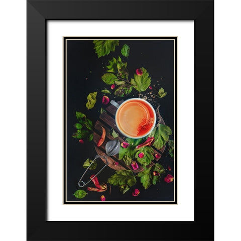 Stir Clockwise. Black Modern Wood Framed Art Print with Double Matting by Belenko, Dina