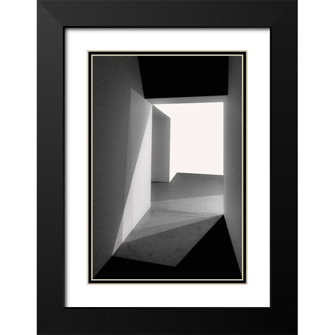 Light And Shadows Black Modern Wood Framed Art Print with Double Matting by Schuster, Inge