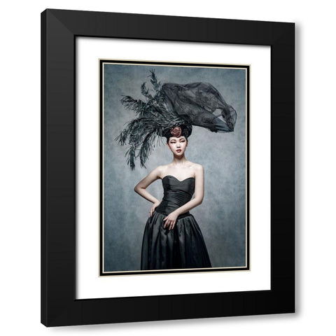 Untitled Black Modern Wood Framed Art Print with Double Matting by Smirnov, Sergei