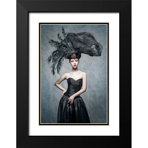 Untitled Black Modern Wood Framed Art Print with Double Matting by Smirnov, Sergei