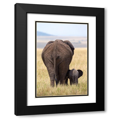 WeRe Gone Black Modern Wood Framed Art Print with Double Matting by Metzger, Alejandro