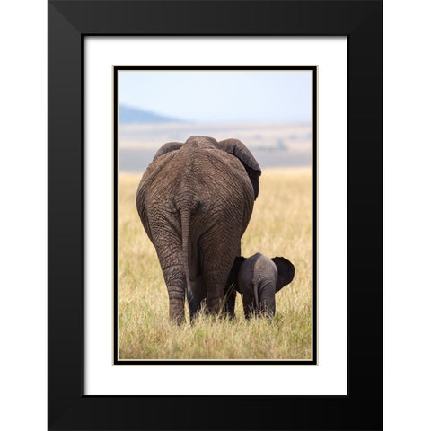 WeRe Gone Black Modern Wood Framed Art Print with Double Matting by Metzger, Alejandro