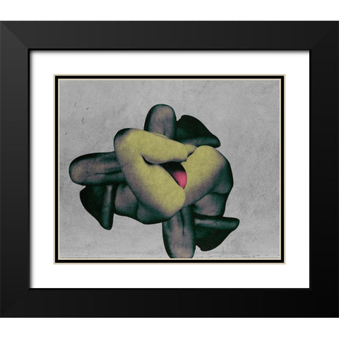 Nature Morte 1 Black Modern Wood Framed Art Print with Double Matting by Hattori, Fuyuki