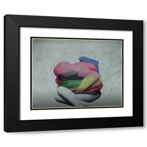Nature Morte 2 Black Modern Wood Framed Art Print with Double Matting by Hattori, Fuyuki