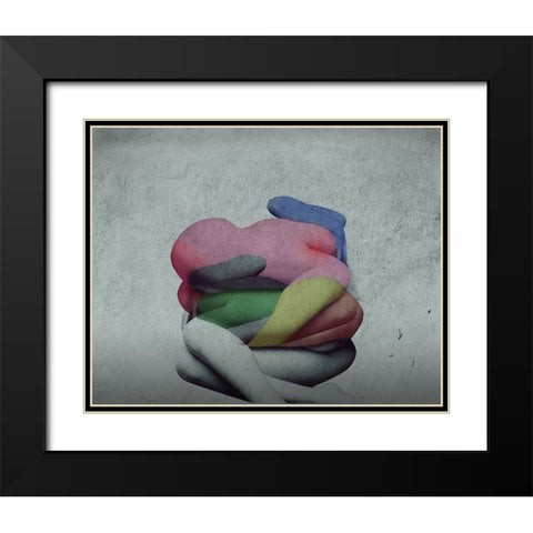 Nature Morte 2 Black Modern Wood Framed Art Print with Double Matting by Hattori, Fuyuki