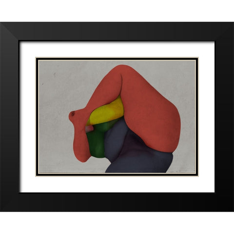Nature Morte 3 Black Modern Wood Framed Art Print with Double Matting by Hattori, Fuyuki