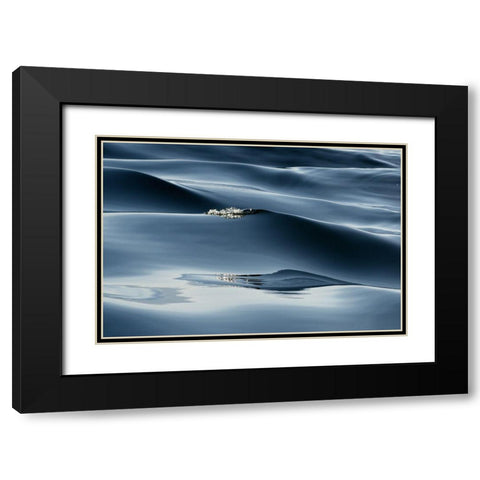 Movement Black Modern Wood Framed Art Print with Double Matting by Hirschfield, Avi